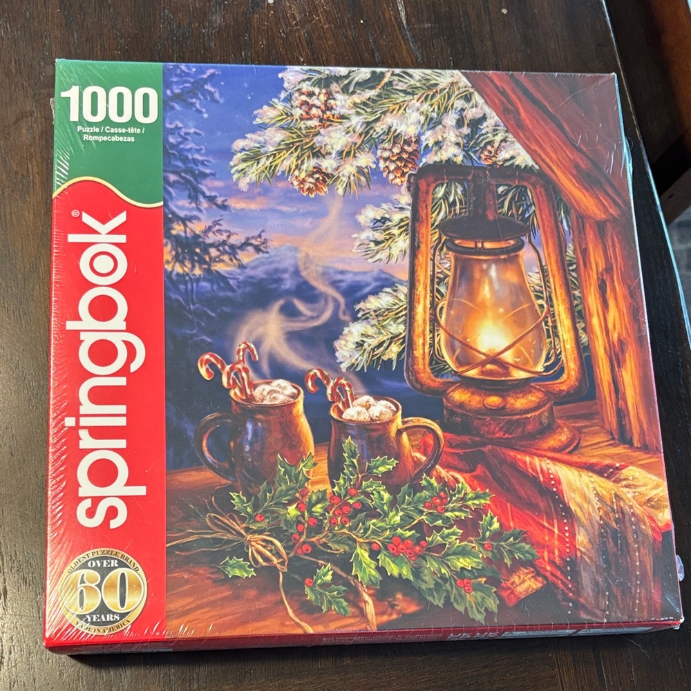 Springbok 1000 Piece Puzzle, Christmas Morning Cocoa